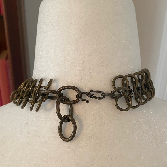Vintage Bronze Statement Necklace - Picture 2 of 4